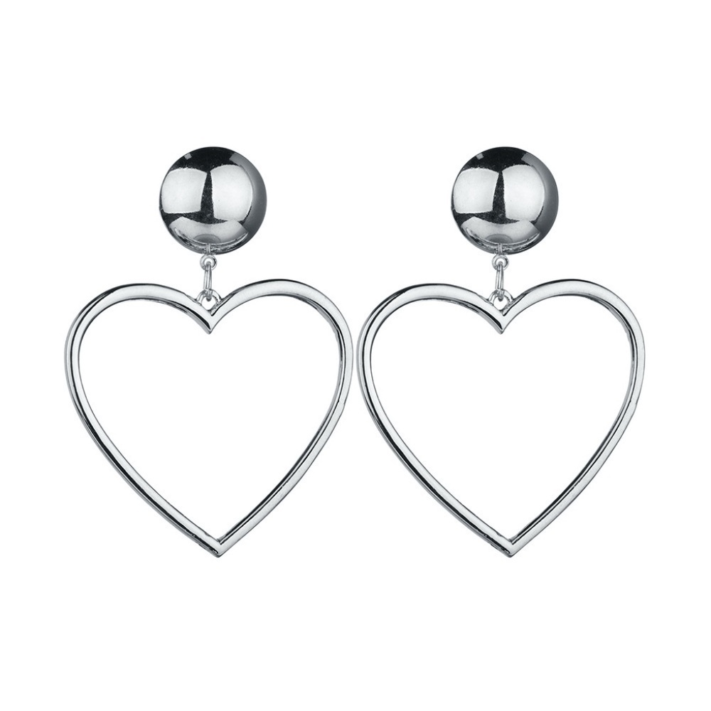 Desdemona Silver Heart Shape Fashion Earrings 16$
